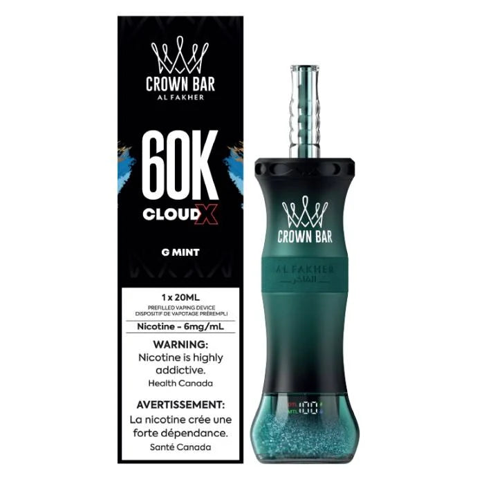 Al Fakher Crown Bar Cloud X 60K G Menthe