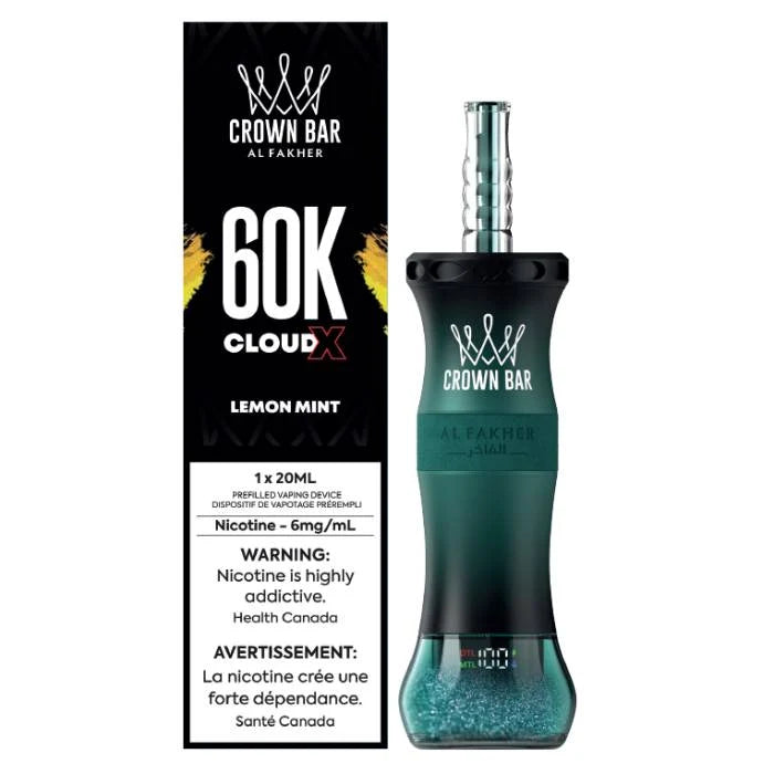 Al Fakher Crown Bar Cloud X 60K Menthe Citron