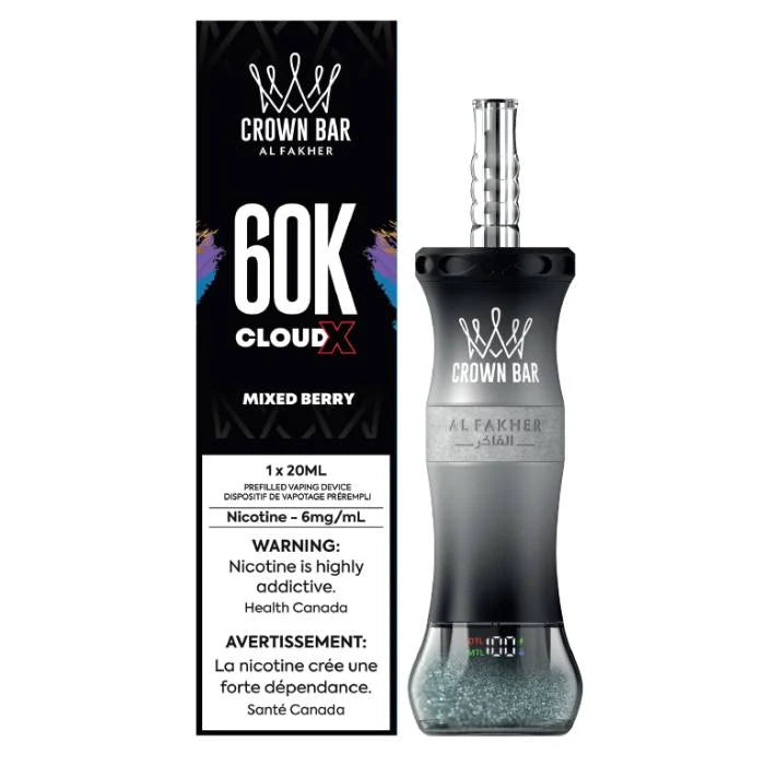 Al Fakher Crown Bar Cloud X 60K Baies mélangées