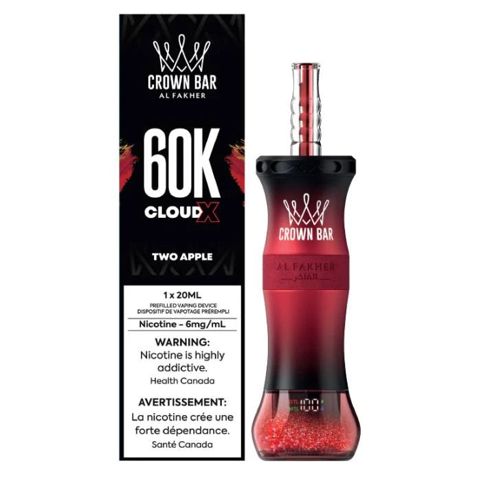 Al Fakher Crown Bar Cloud X 60K Two Apple
