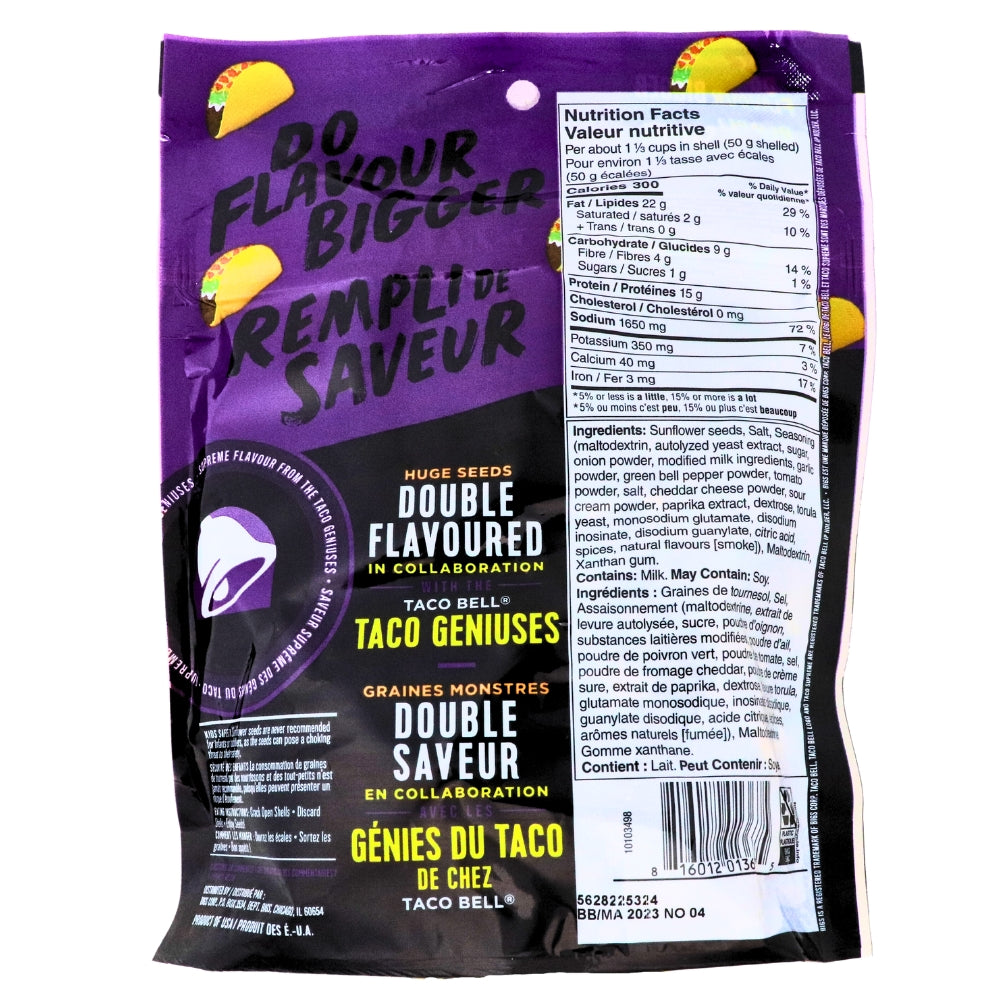 Bigs Taco Supreme Sunflower Seeds - 152g