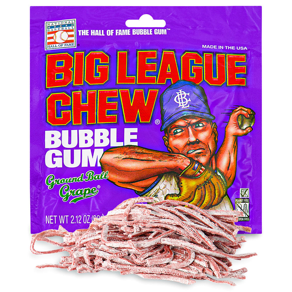 Big League Chew Ground Ball Grape - 2.12oz