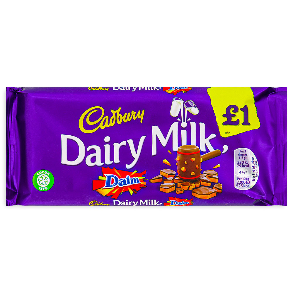 Cadbury Dairy Milk Daim (UK) - 120g