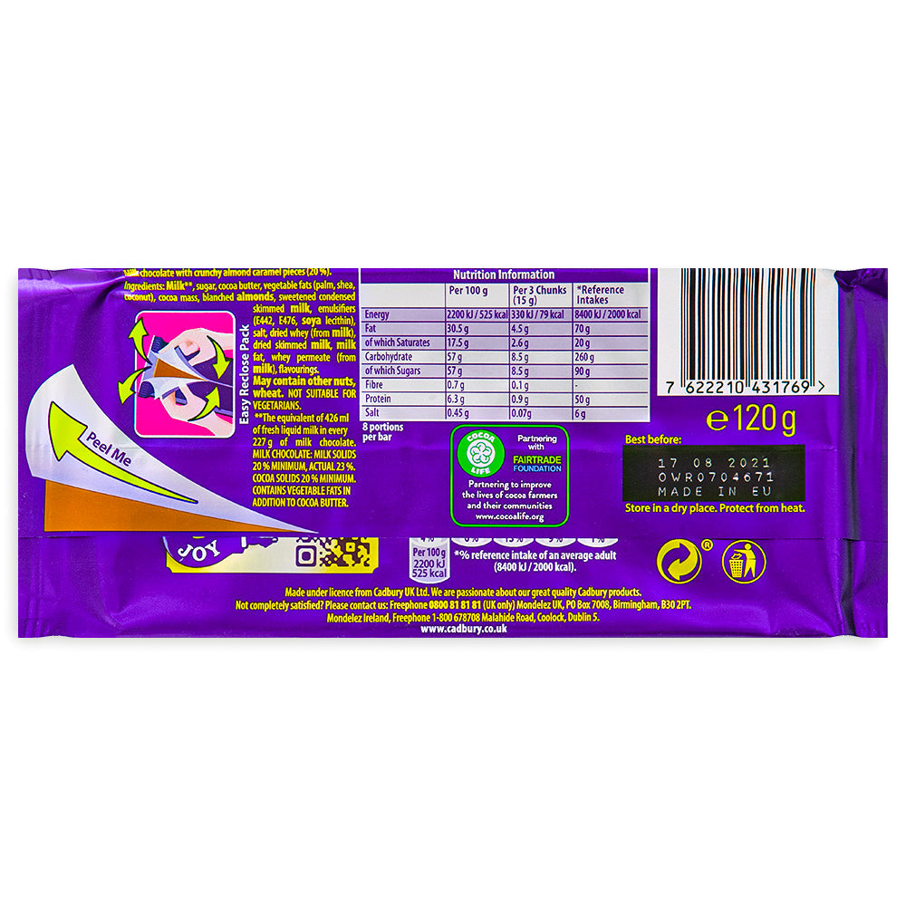 Cadbury Dairy Milk Daim (UK) - 120g
