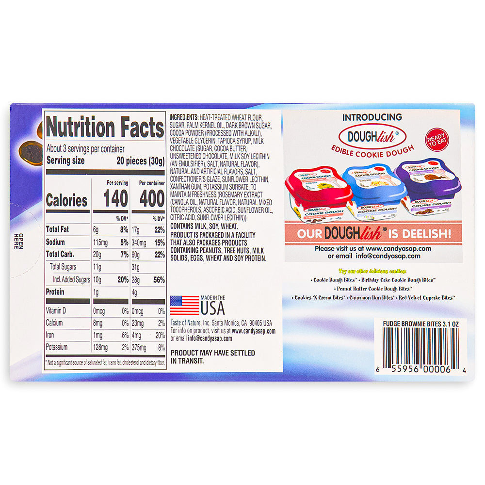Fudge Brownie Cookie Dough Bites - 3.1oz