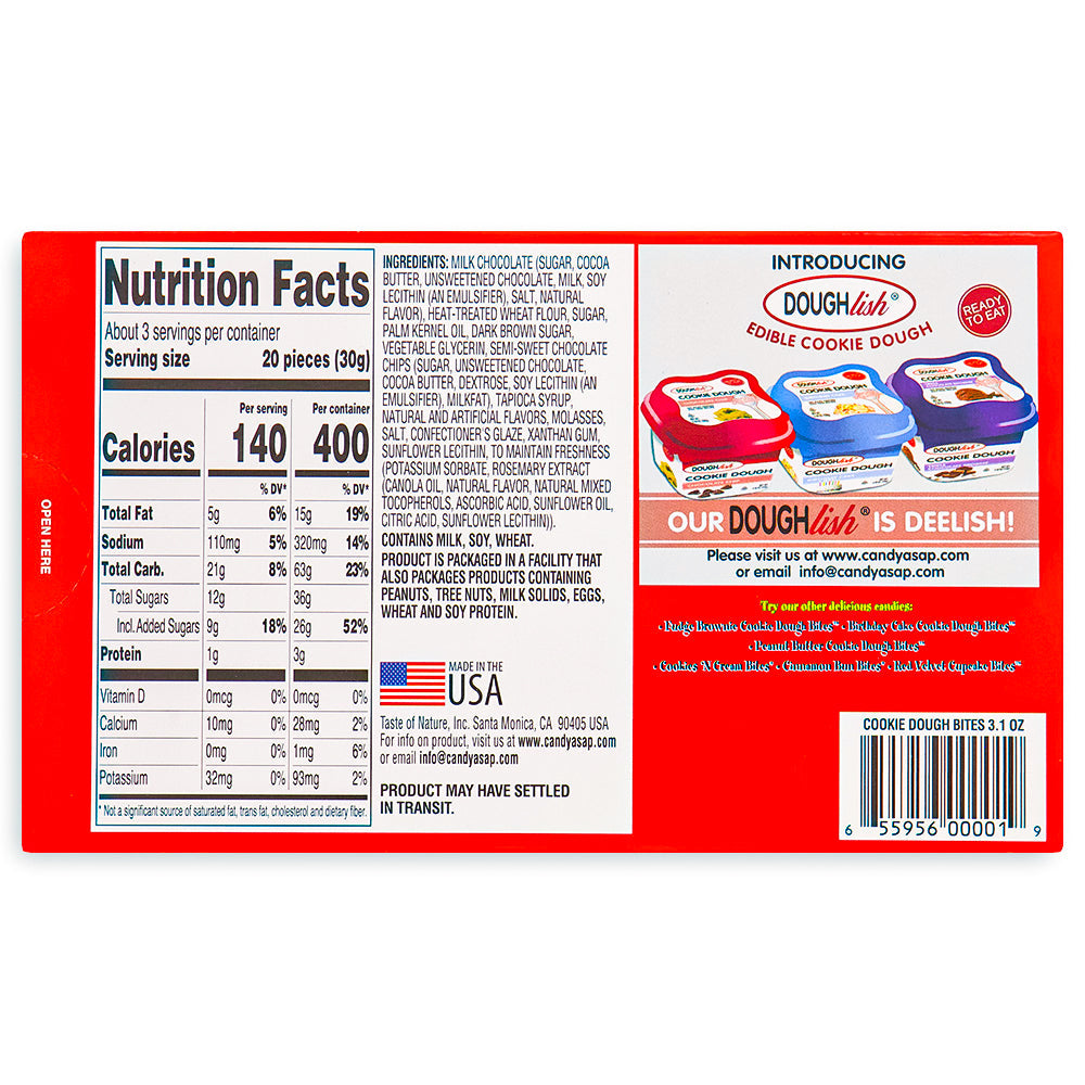 The Original Chocolate Chip Cookie Dough Bites - 3.1oz