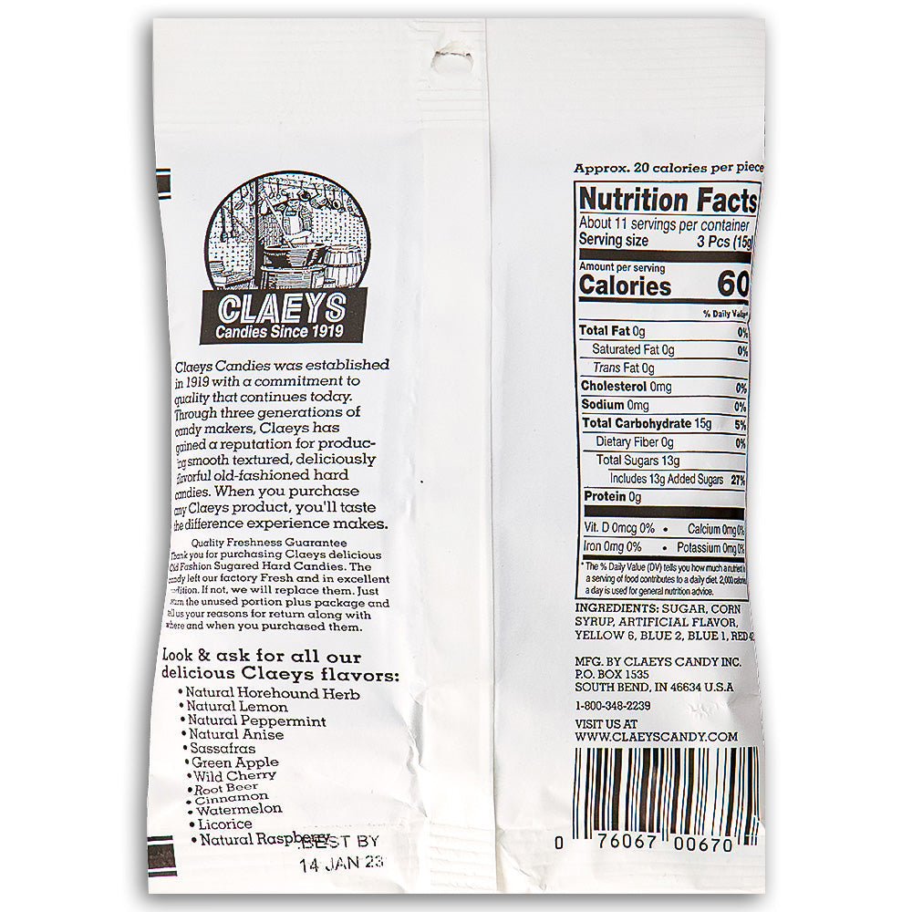 Claeys Licorice Old Fashioned Hard Candies