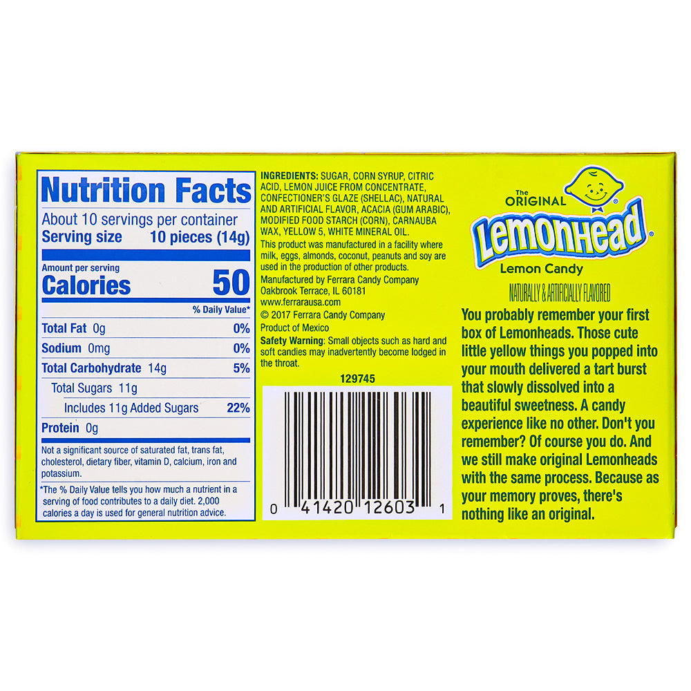 Lemonhead Candy - Original Theatre Pack - 5oz