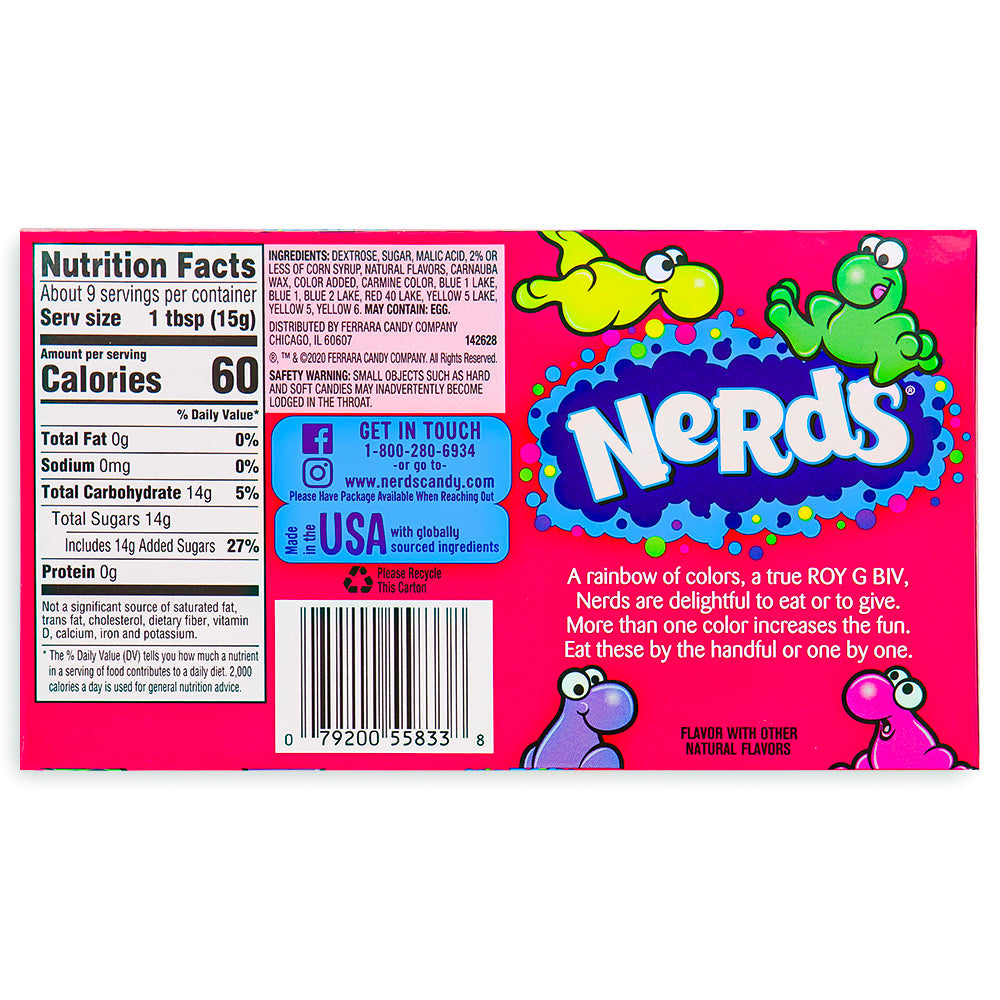 Nerds Candy Rainbow Theatre Pack - 5oz