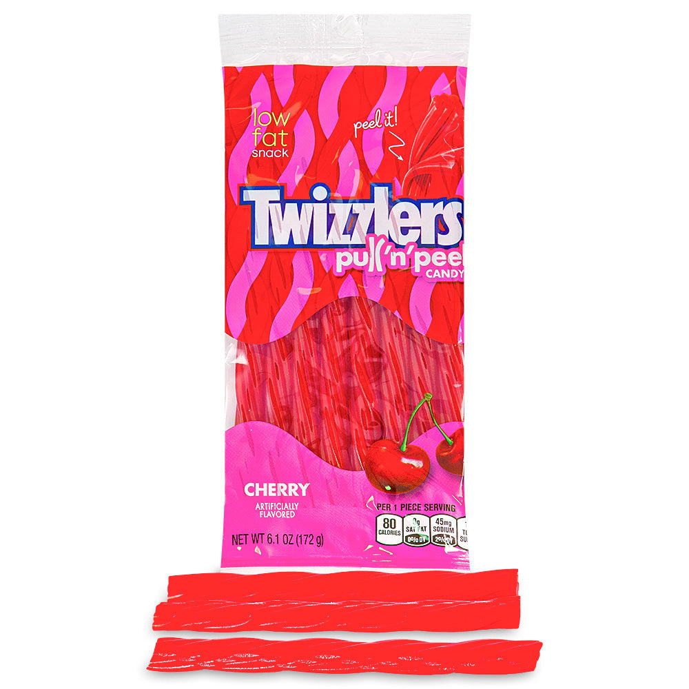 Twizzlers Pull-N-Peel Cherry Candy - 6.1oz