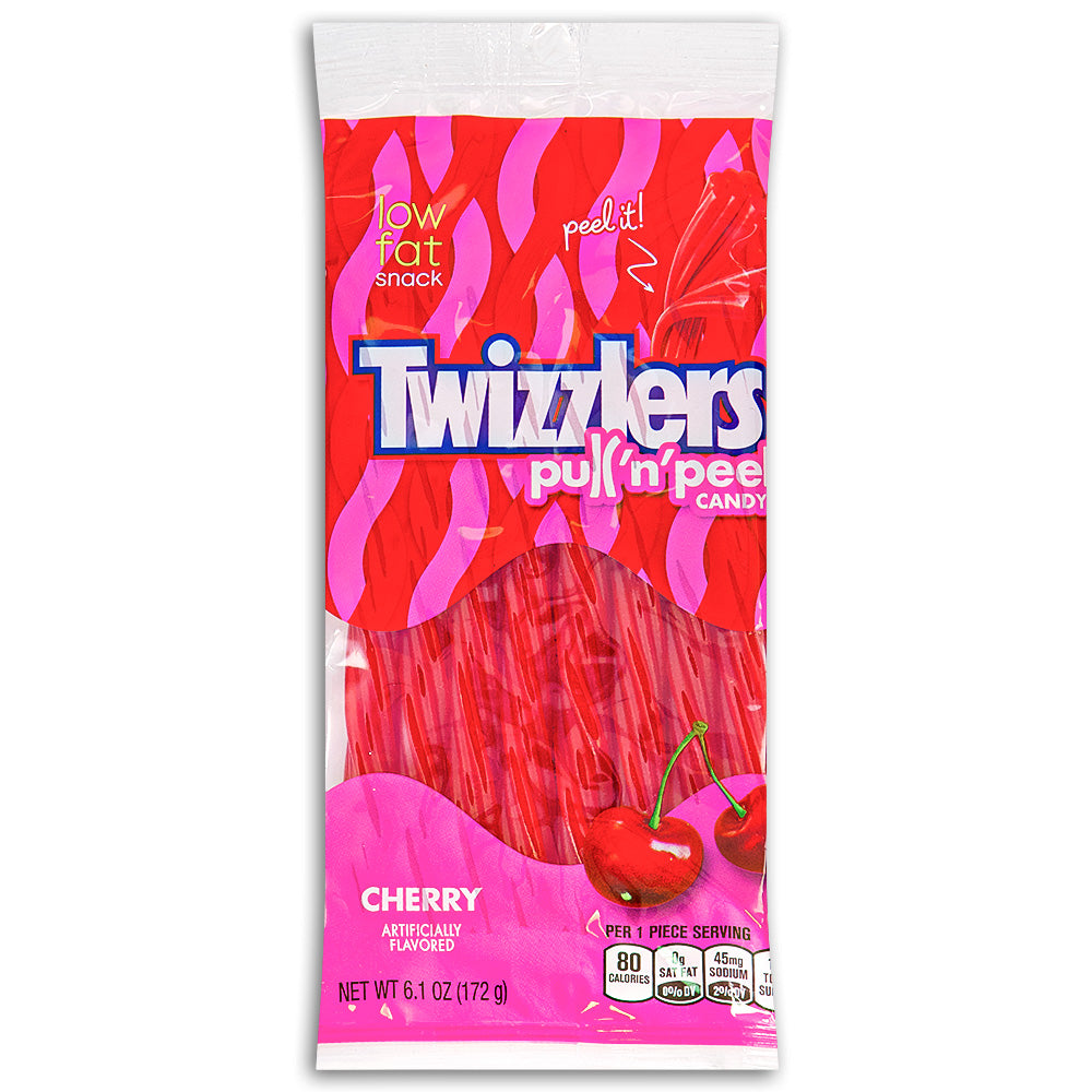 Twizzlers Pull-N-Peel Cherry Candy - 6.1oz
