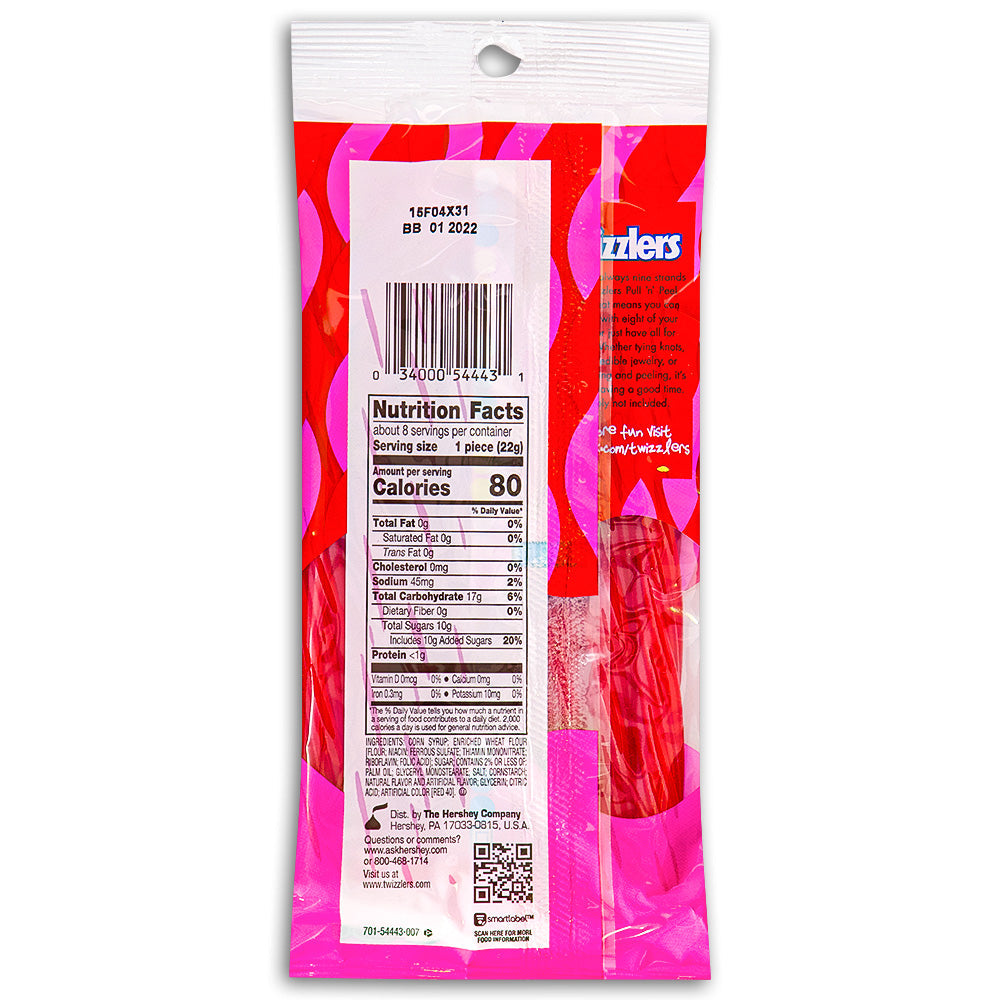 Twizzlers Pull-N-Peel Cherry Candy - 6.1oz