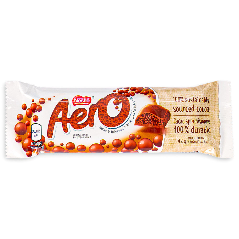 Aero Milk Chocolate Bubble Bar - 42g *BB Sep 19 2026*