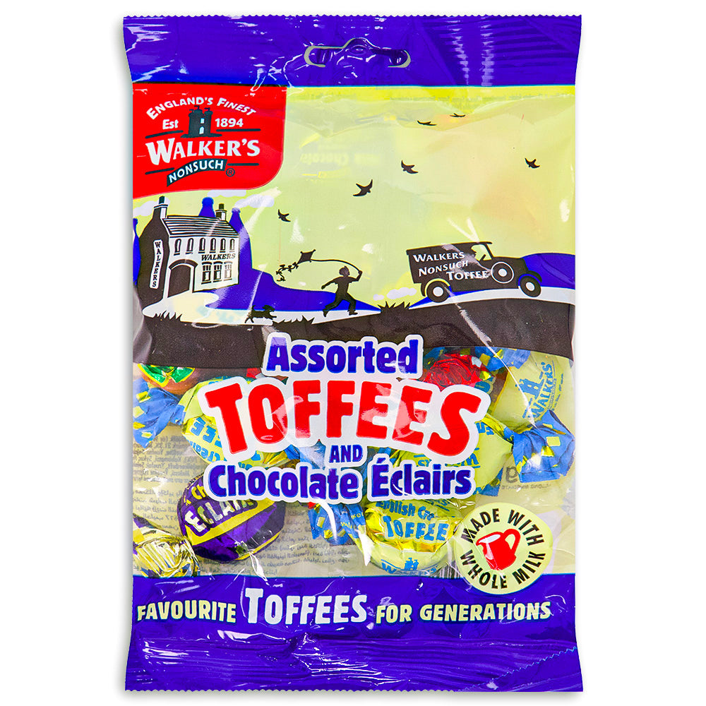Walker's Assorted Toffees & Chocolate Eclairs (UK) - 150g