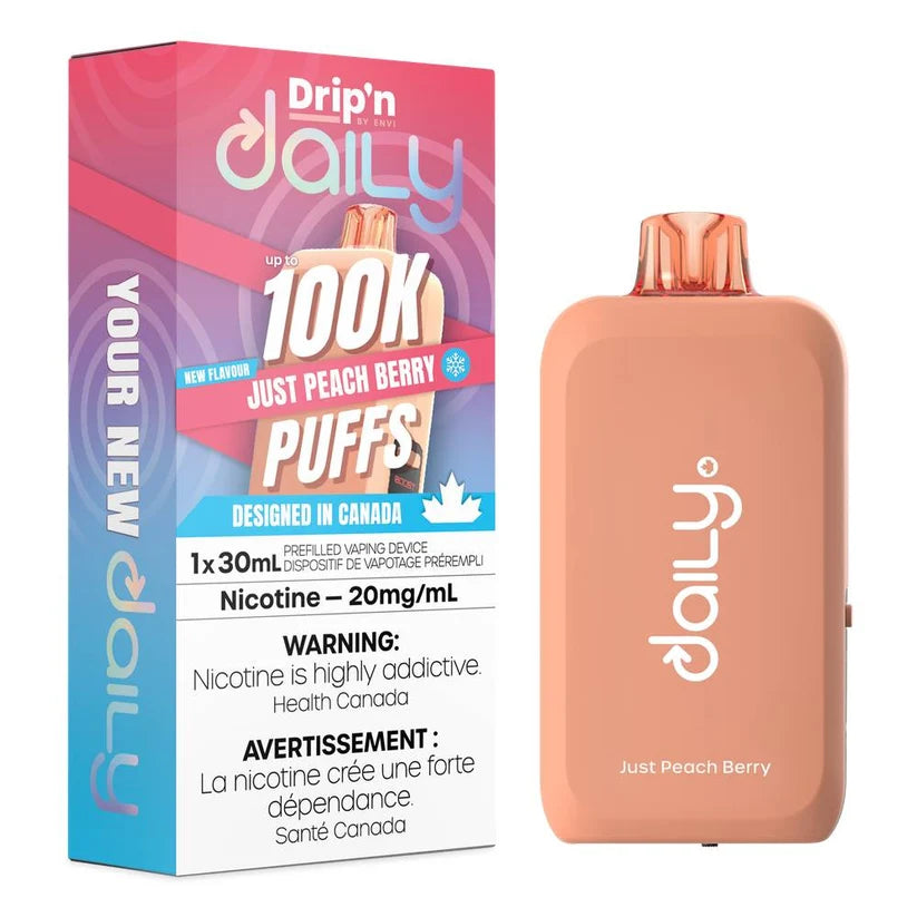 Drip’n By ENVI Daily 30ML 100K Pêche Baies