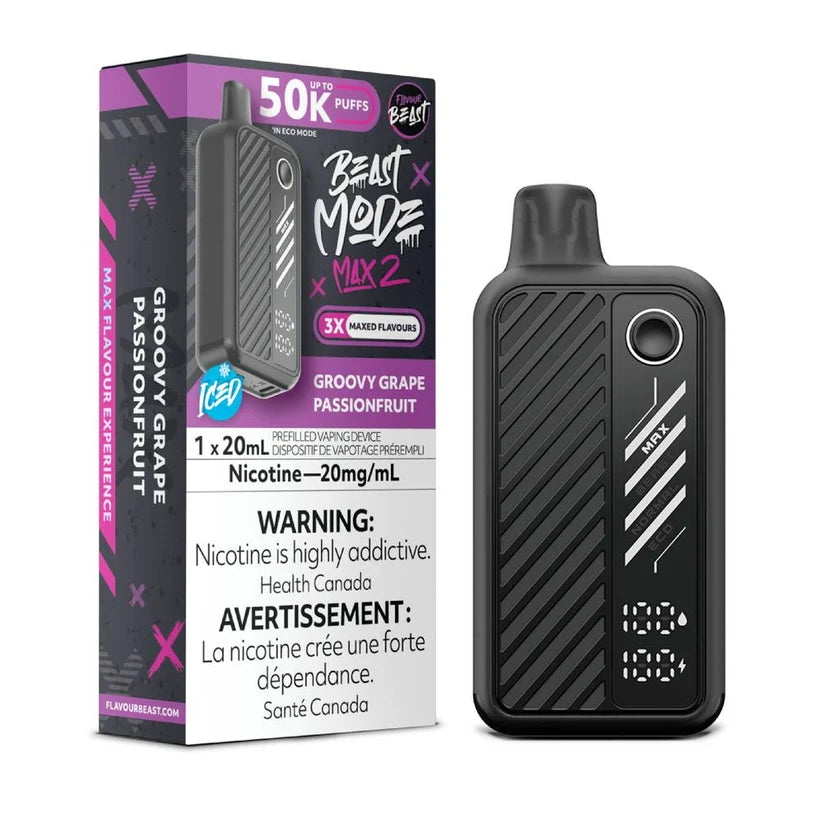 Flavour Beast Mode Max 2 50K Raisin Fruit de la Passion Groovy