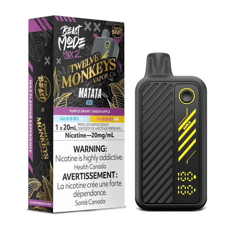 Flavour Beast Mode Max 2 X Twelve Monkeys 50K Matata Glacé