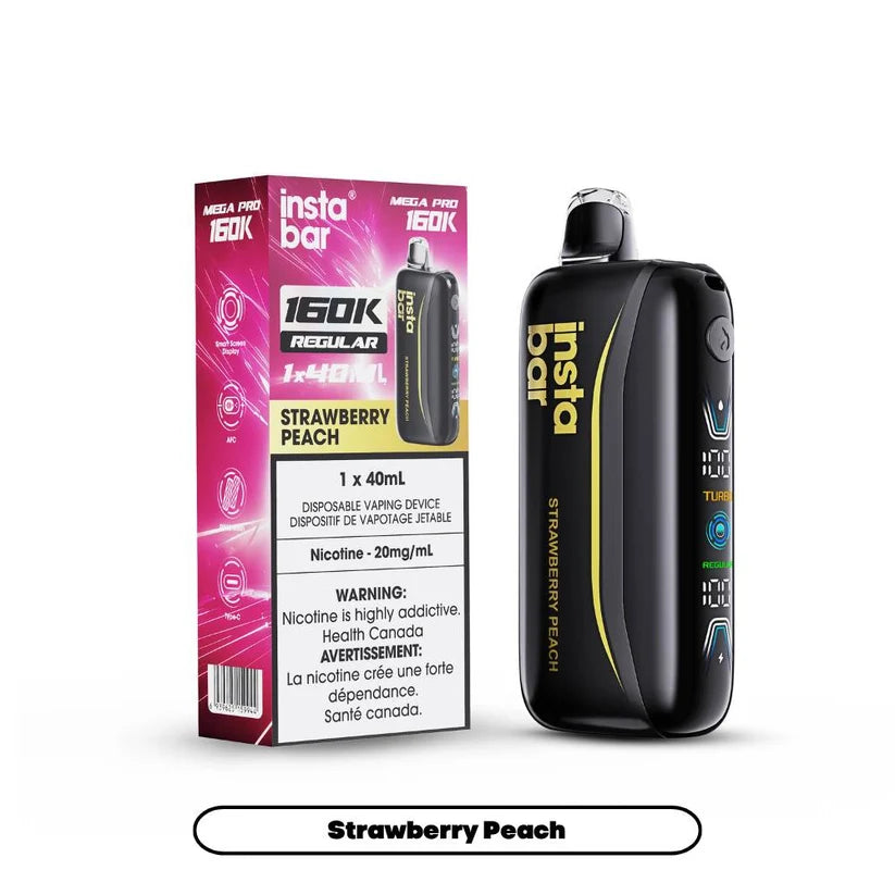 Insta Bar Mega Pro 160K Strawberry Peach