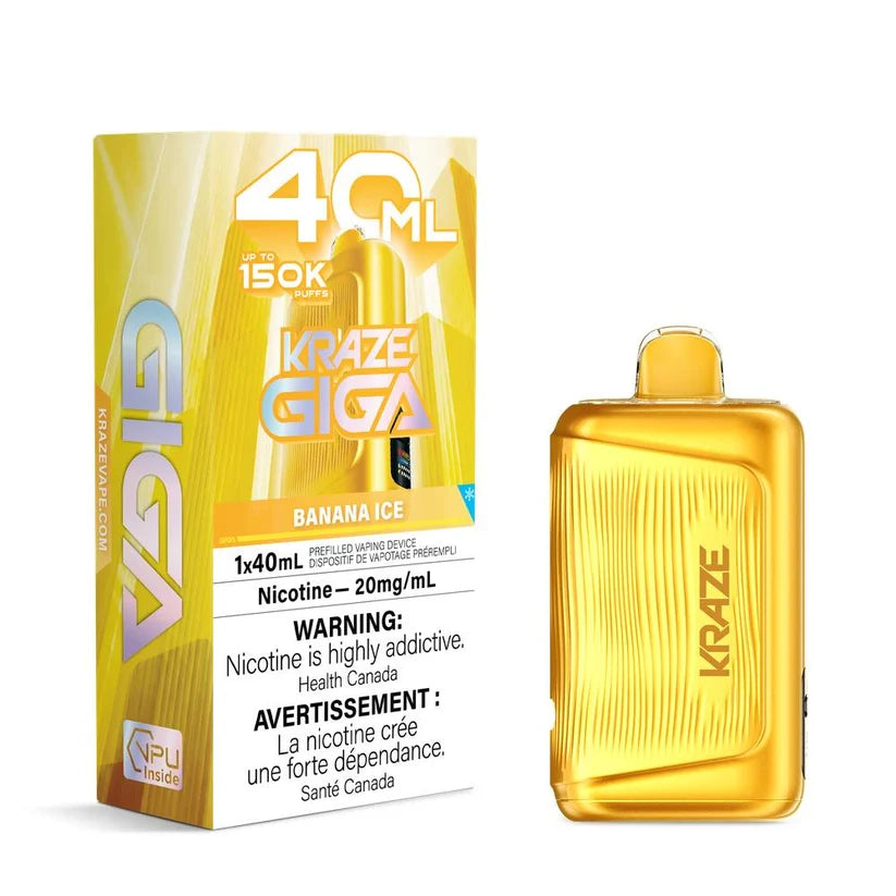 K.r.a.z.e G.i.g.a 40ML 150K Banana Ice