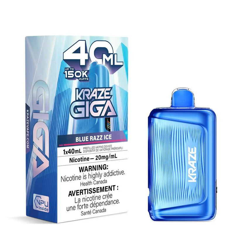 K.r.a.z.e G.i.g.a 40ML 150K Blue Razz Ice