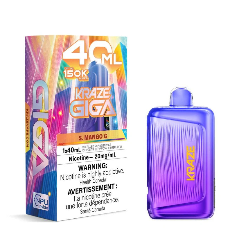 K.r.a.z.e G.i.g.a 40ML 150K S. Mango G