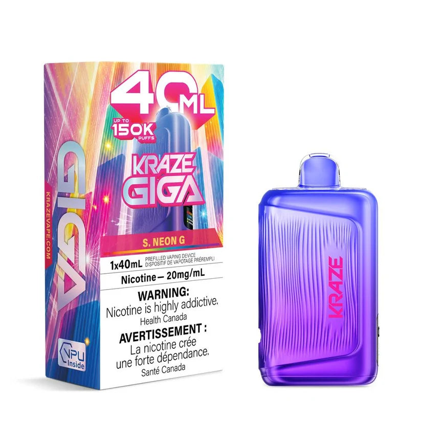K.r.a.z.e G.i.g.a 40ML 150K S.Neon G (Blue Raspberry+Strawberry Tart)