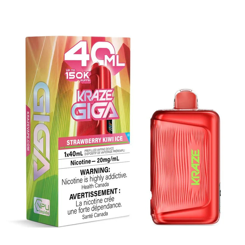 K.r.a.z.e G.i.g.a 40ML 150K Strawberry Kiwi Ice
