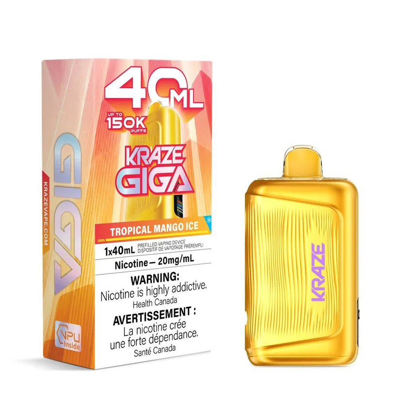 K.r.a.z.e G.i.g.a 40ML 150K Tropical Mango Ice