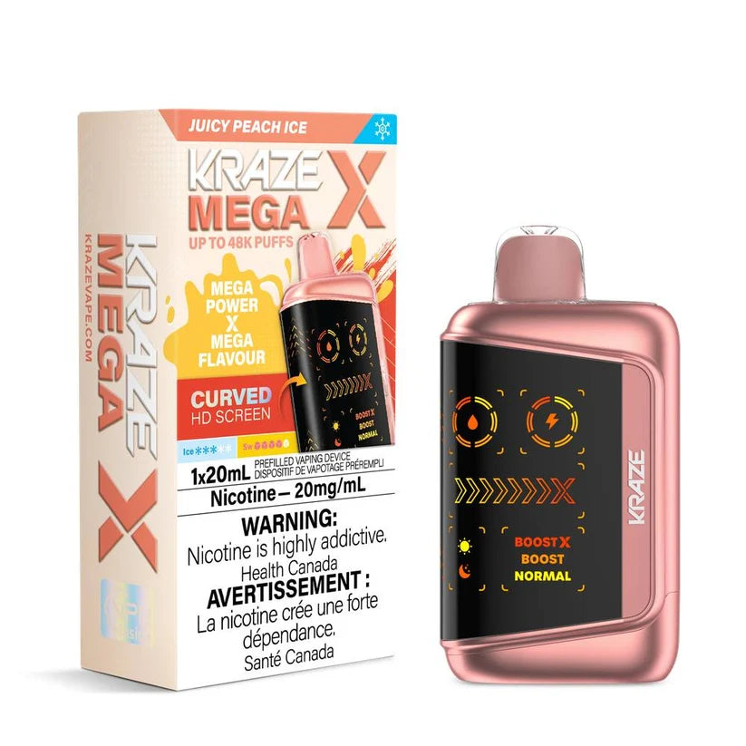 K.r.a.z.e M.e.g.a X 48K Juicy Peach Ice