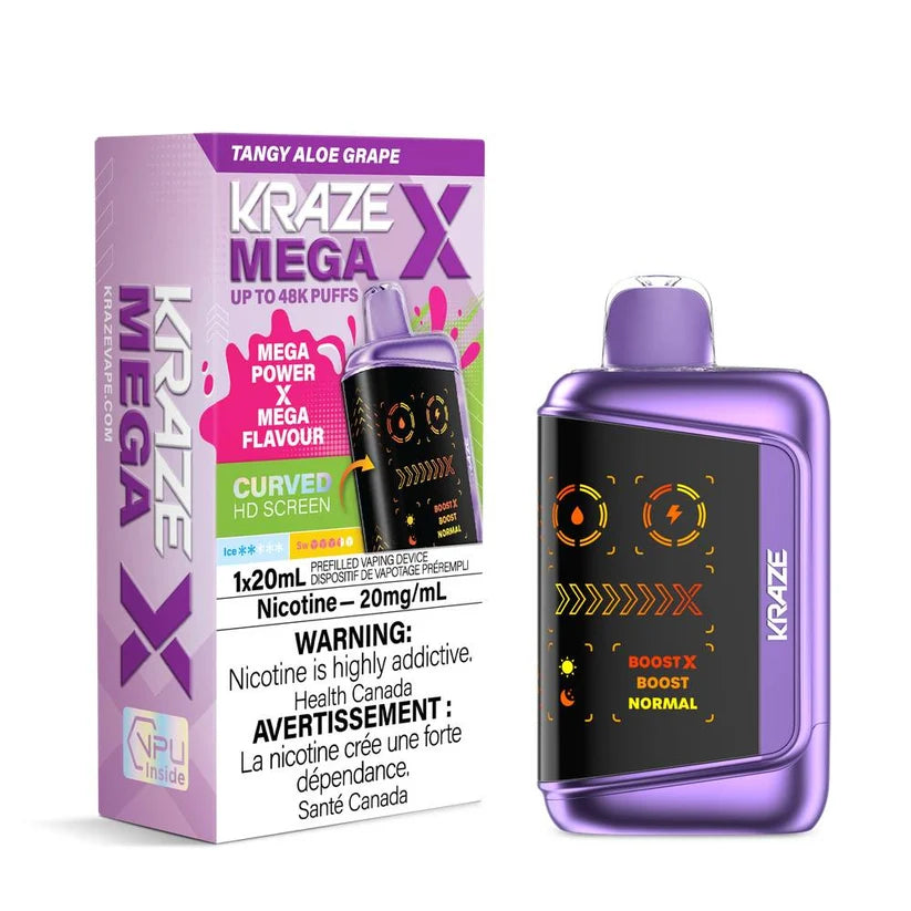 K.r.a.z.e M.e.g.a X 48K Tangy Aloe Grape