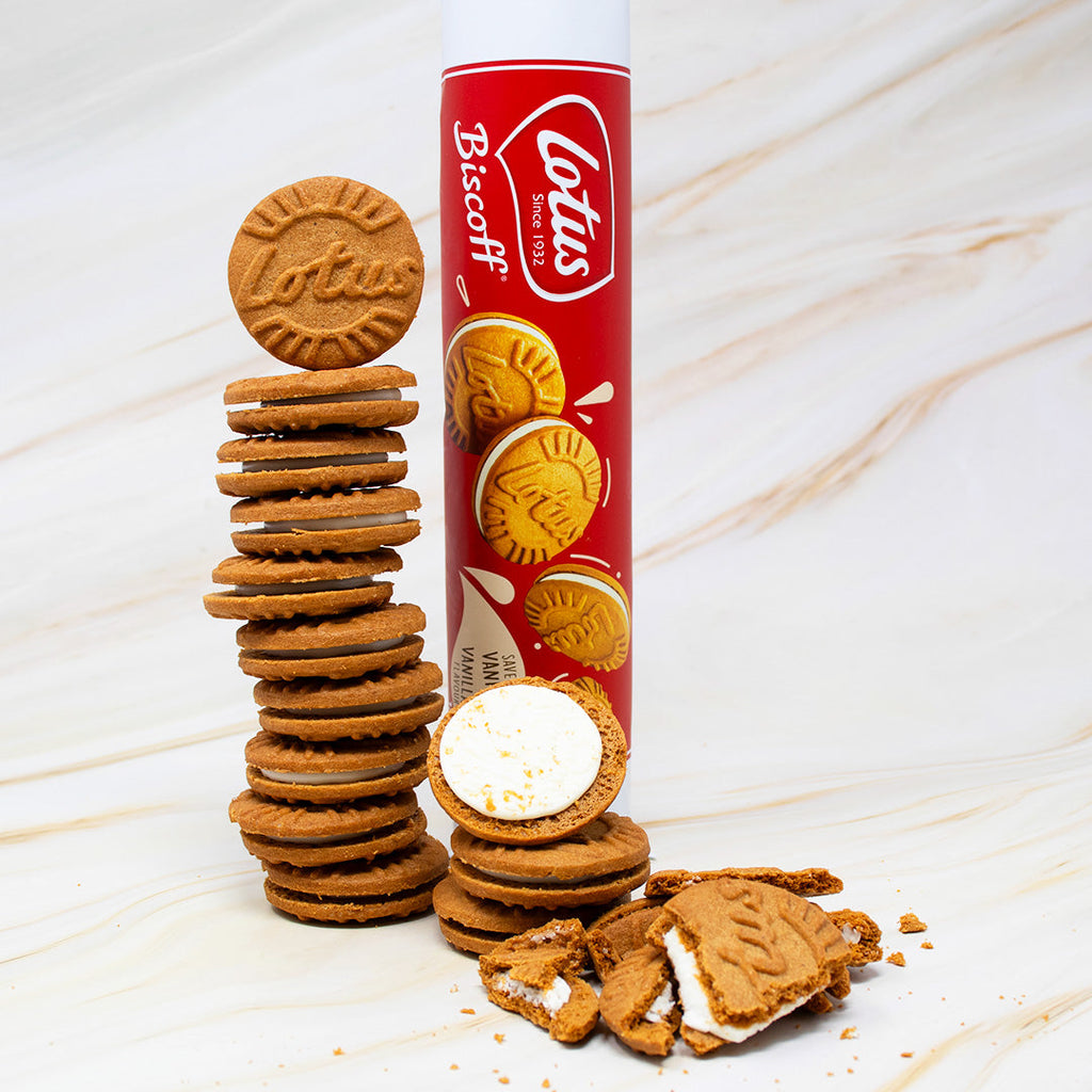 Lotus Sandwich Cookies Filled with Vanilla Cream - 150g