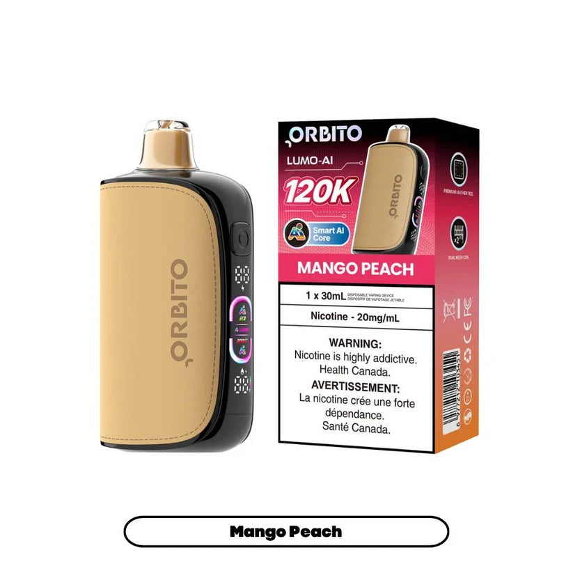O.r.b.i.t.o Lumo AI 120K Mango Peach 20MG
