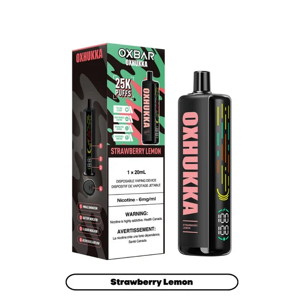 O.x.b.a.r Oxhukka Strawberry Lemon 25K