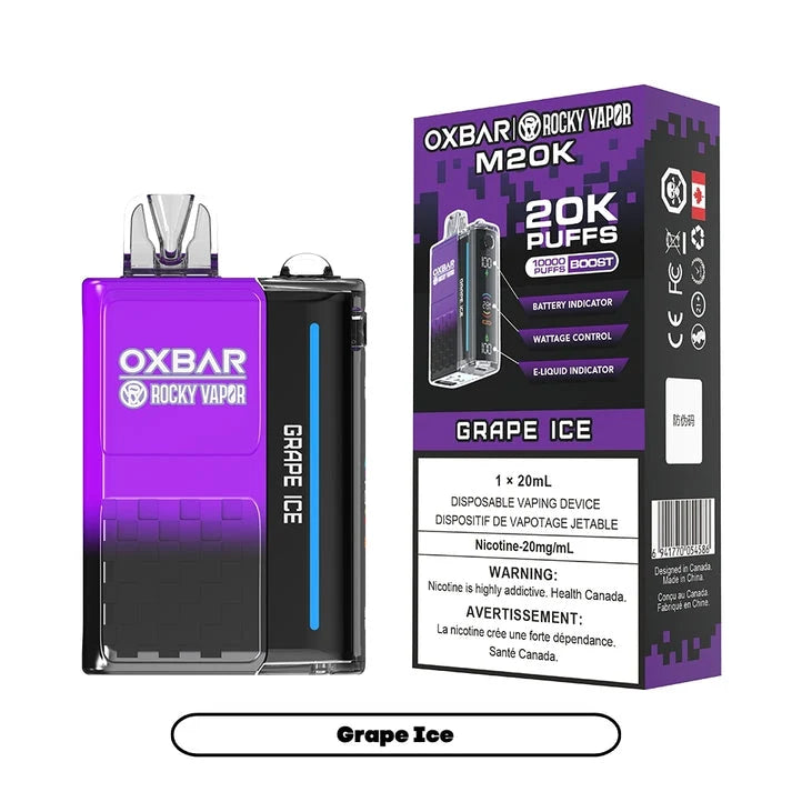 O.x.b.a.r M20K Grape Ice