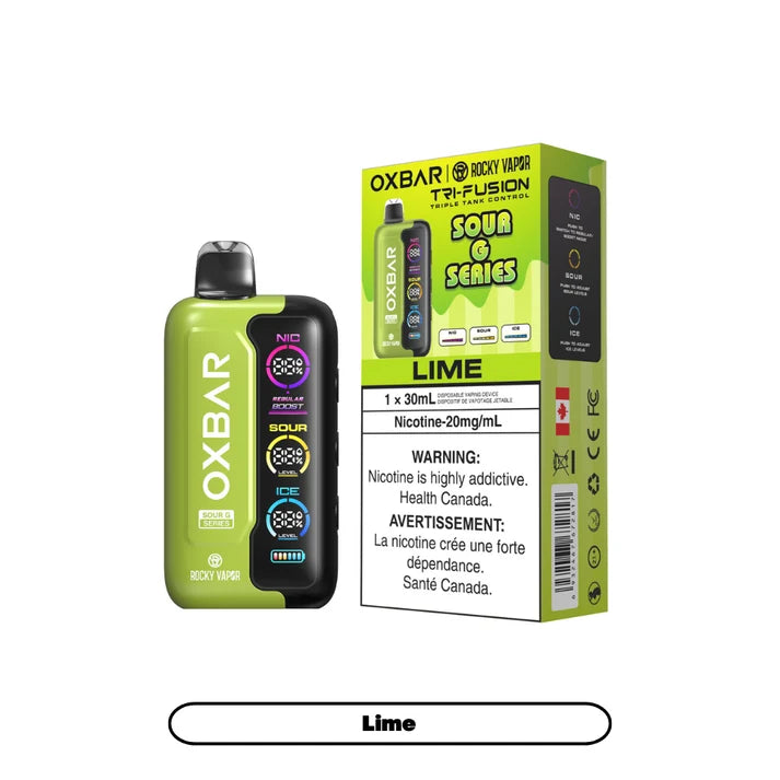 Oxbar Tri Fusion X Rocky Sour G Series Lime