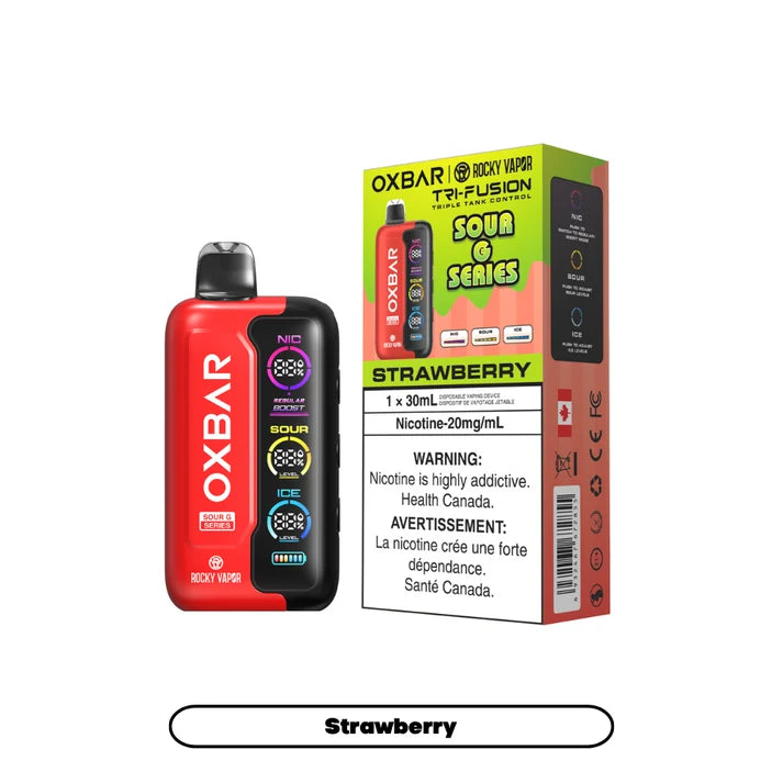 Oxbar Tri Fusion X Rocky Sour G Series Strawberry