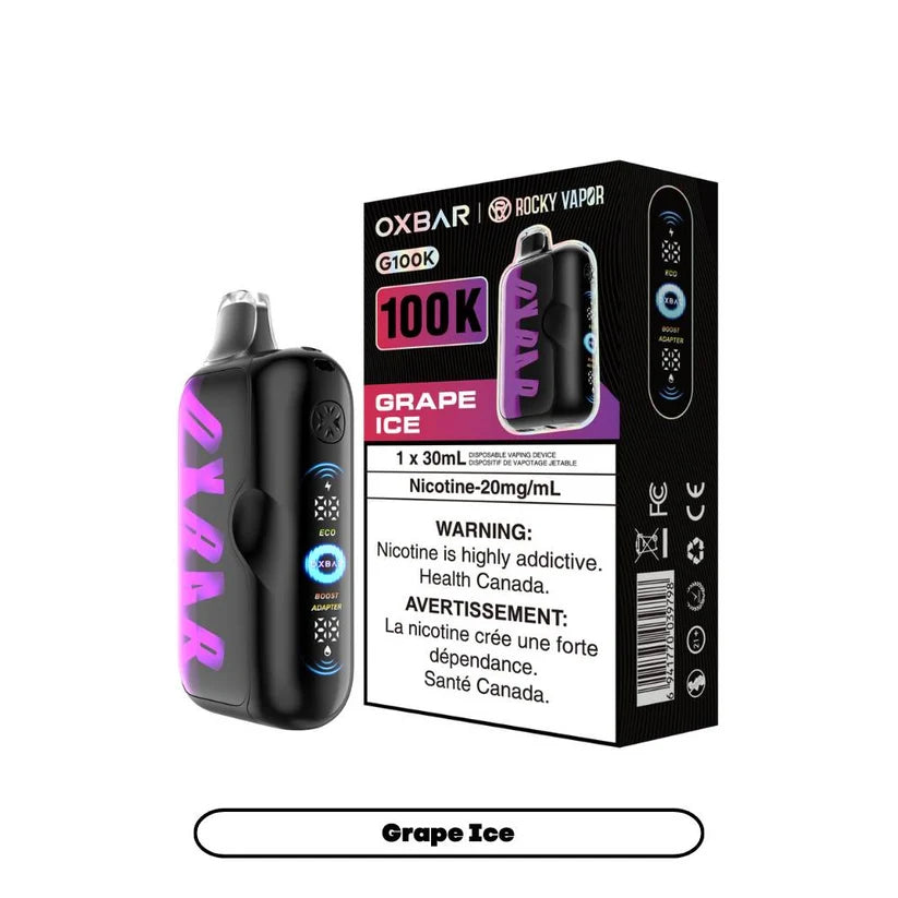 Oxbar X Rocky G100K Grape Ice