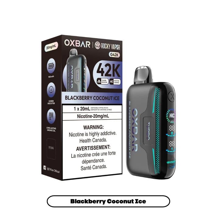 Oxbar X Rocky G42K Blackberry Coconut Ice