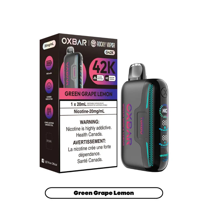 Oxbar X Rocky G42K Green Grape Lemon