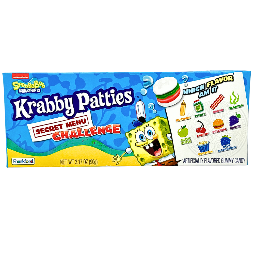 SpongeBob Krabby Patties Secret Menu Challenge - 3.17oz *BB Sep 30 2026*
