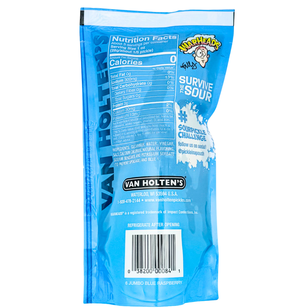 Van Holten's Pickle in-a Pouch Extreme Warheads Sour Blue Raspberry