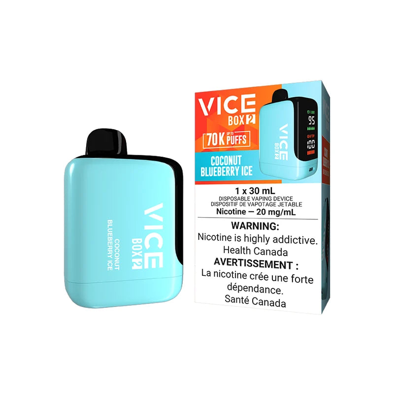 Vice Box 2 Noix de coco Myrtille Glacée 70 000 bouffées