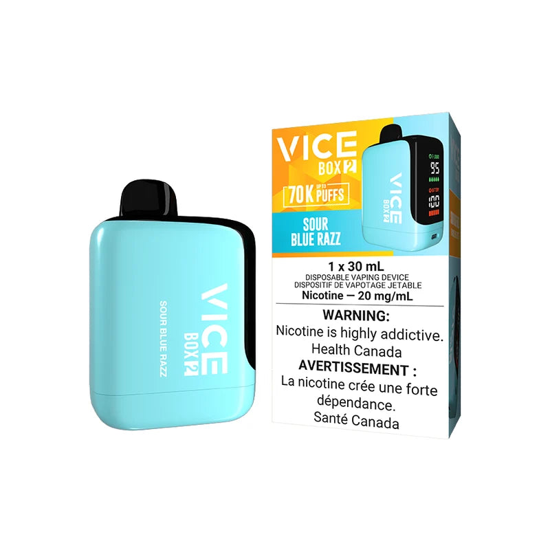 Vice Box 2 Framboise bleue acidulée 70 000 bouffées
