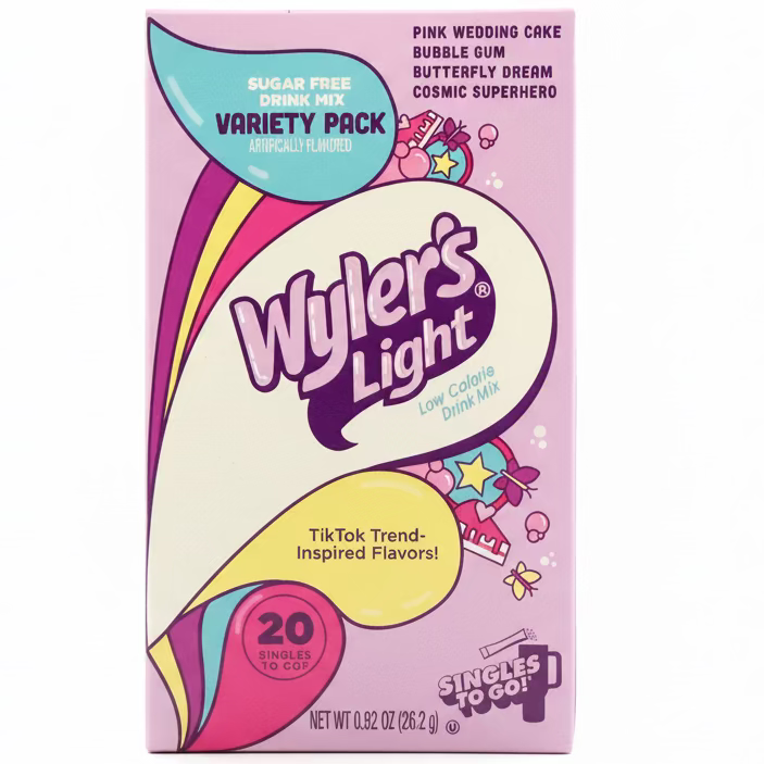 Wyler's Light Singles To Go Variety Pack (20 Pieces) - Purple