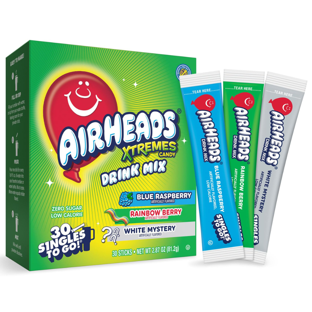 Airheads Xtremes Singles To Go - Variety Pack - 30 Pack