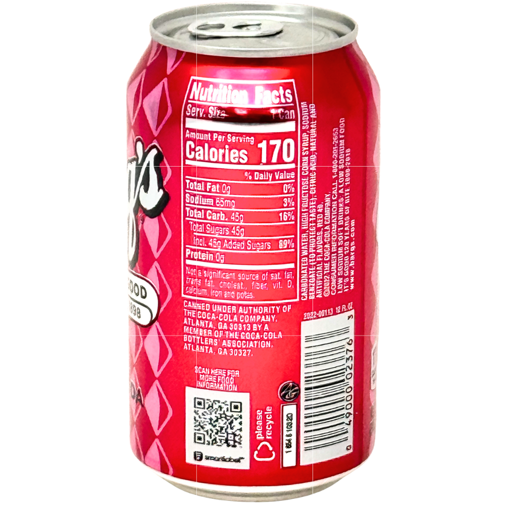 Barq's Red Creme Soda - 355mL
