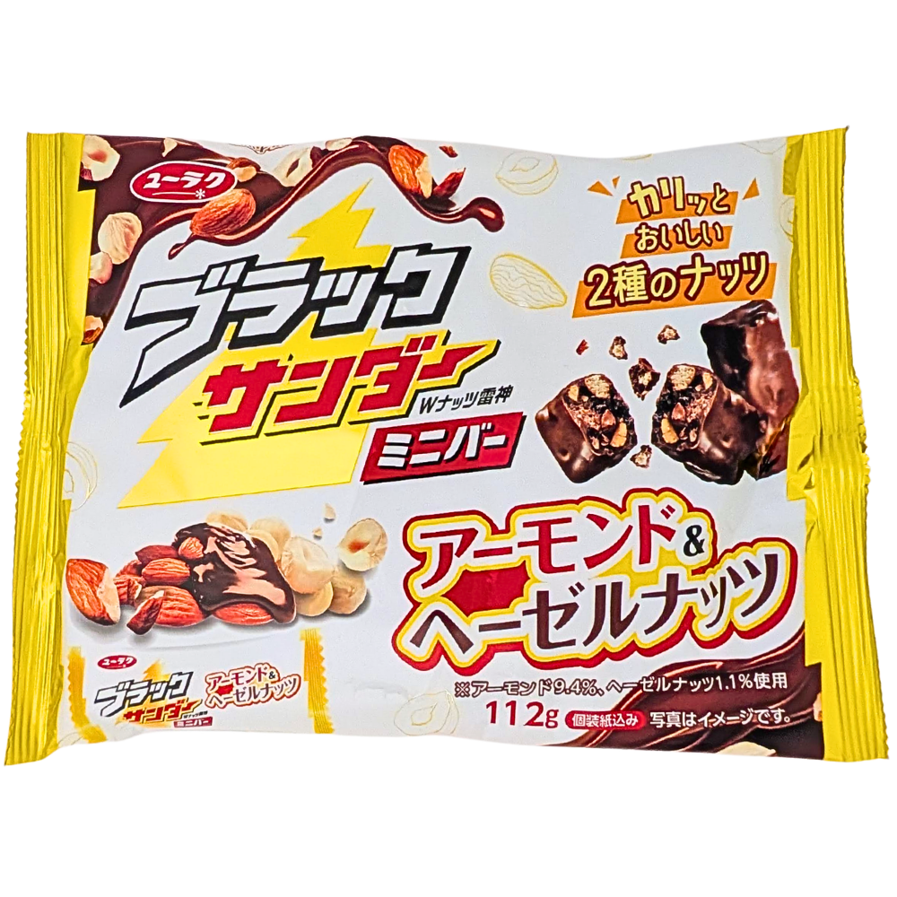 Black Thunder Almond & Hazelnut Mini Chocolate Bars 12ct (Japan) - 112g