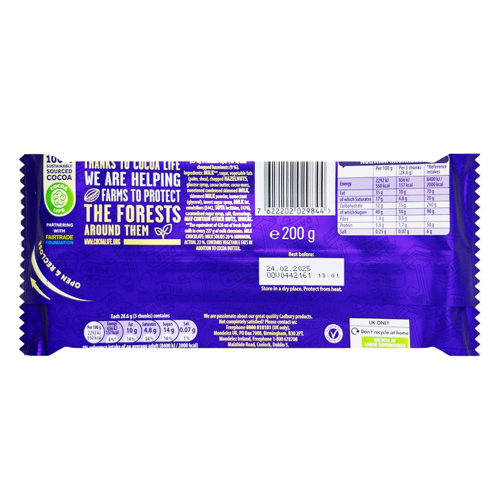 Cadbury Dairy Milk & More Caramel Nut Crunch (UK) - 200g