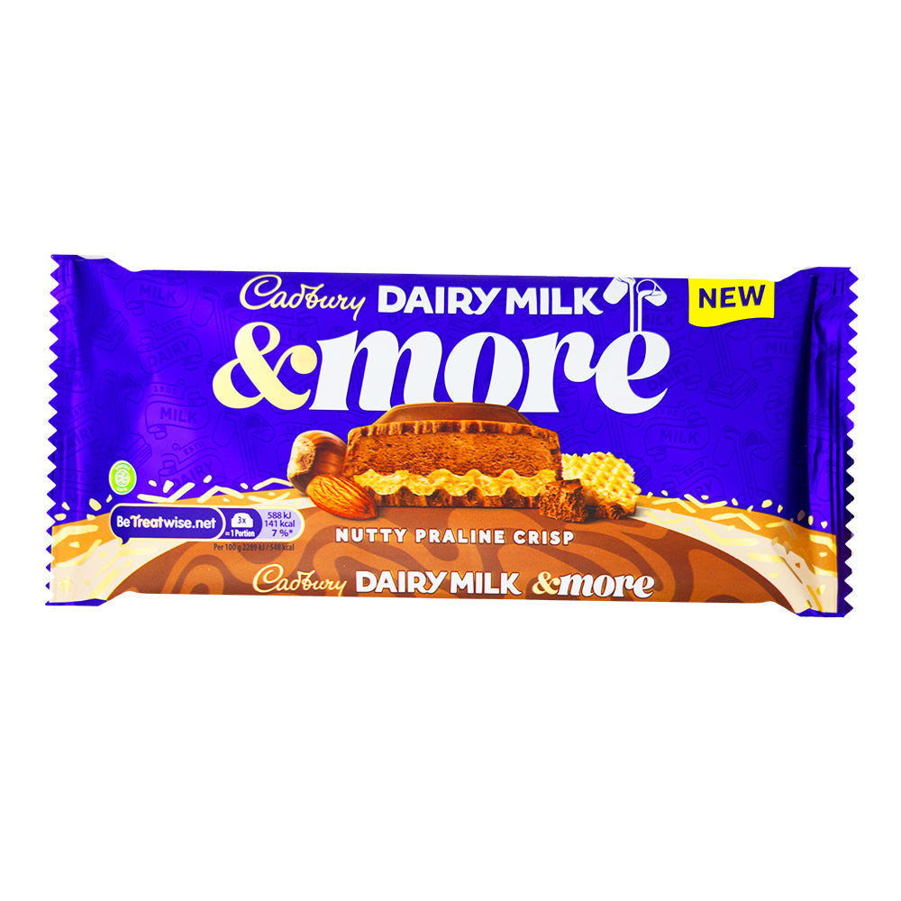 Cadbury Dairy Milk & More Nutty Praline Crisp (UK) - 180g