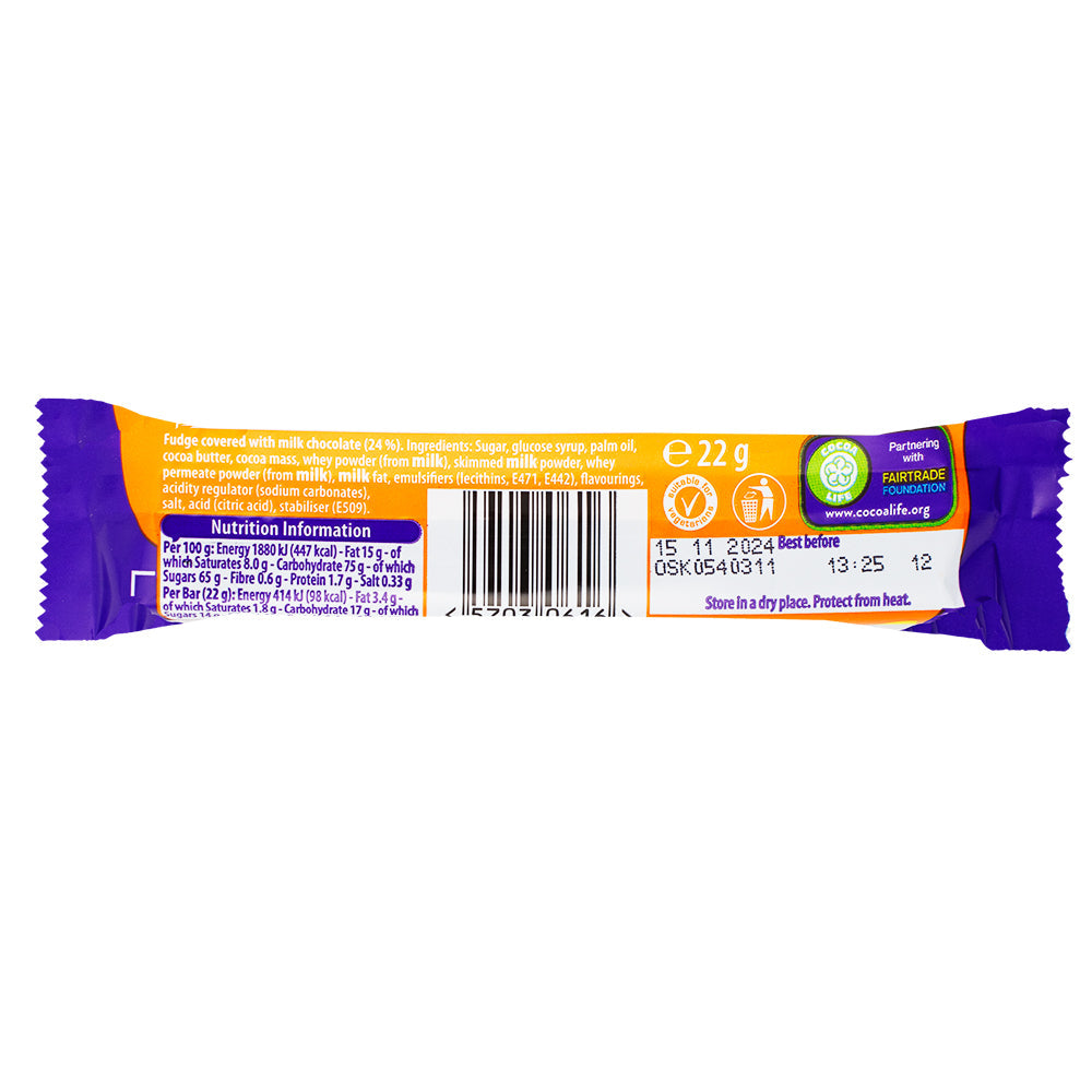 Cadbury Fudge Bar (UK) - 22g